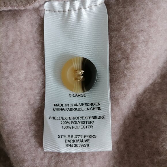 Weekends Everyday Women's Pink Long Sleeve Two-Pockets Button-Up Jacket Size XL - Picture 6 of 7